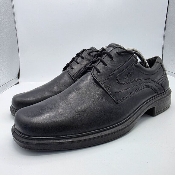 ECCO Helsinki Mens Size 9.5 Black Plain Toe Dress Shoes Oxford Work Wear Casual main image 5
